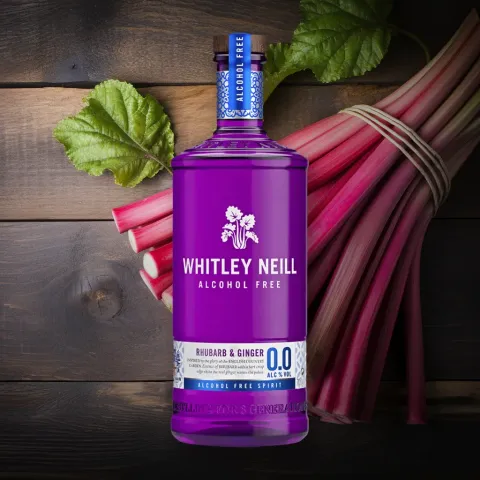 Whitley Neill Alcohol-Free Rhubarb & Ginger Spirit (0% ABV)