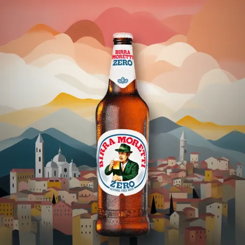 Birra Moretti Zero Alcohol-Free Beer (0.0% ABV)