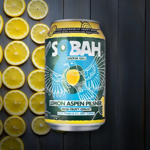 Sobah Lemon Aspen Alcohol-Free Pilsner (0.5% ABV)