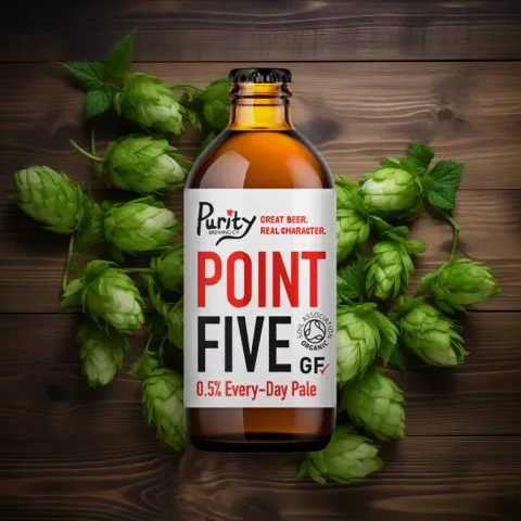 Purity Brewing Point Five Alcohol-Free Pale Ale Bottle (0.5% ABV)