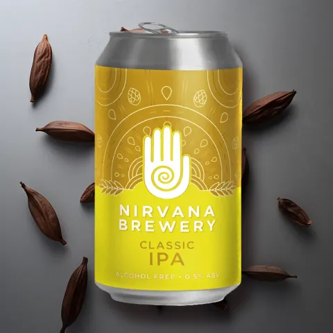 Nirvana Classic IPA Alcohol-Free Beer Can (0.5% ABV)