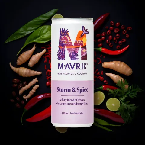 Mavrik Non-Alcoholic Storm and Spice Cocktail (0.5% ABV)