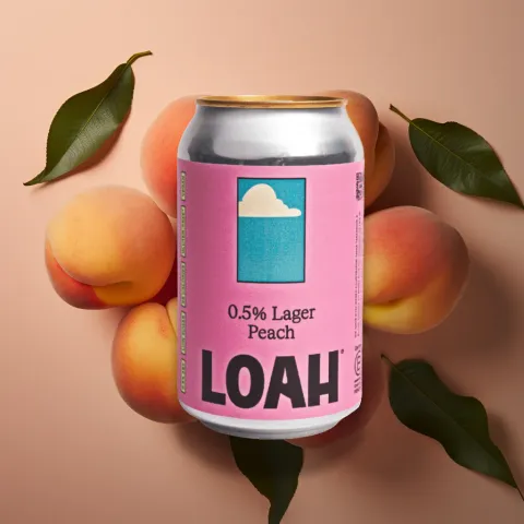 Loah Alcohol-Free Lager Peach (0.5% ABV)