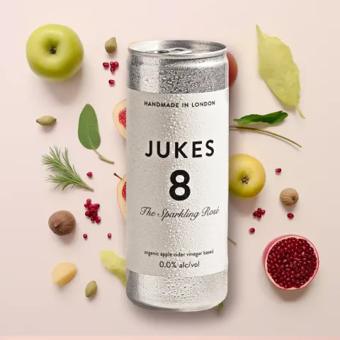 Jukes 8 Alcohol-Free Sparkling Rosé Wine (0.0% ABV)