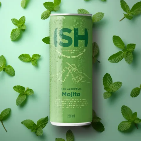 Ish Spirits Alcohol-Free Mojito Cocktail (0.5% ABV)