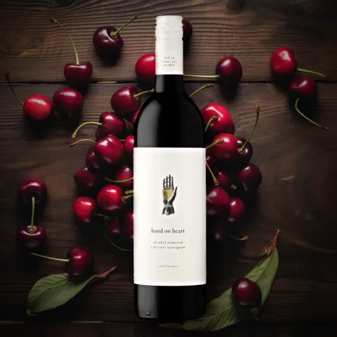 Hand on Heart Cabernet Sauvignon Alcohol-Free Red Wine (0.5% ABV)