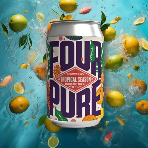 FourPure 'Tropical Season' Alcohol-Free Pale Ale (0.5% ABV)