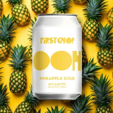 First Chop Ooh Alcohol-Free Pucker Pineapple Sour (0.5% ABV)