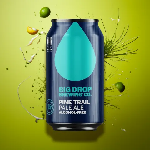 Big Drop Pine Trail Alcohol-Free Pale Ale Can (0.5% ABV)
