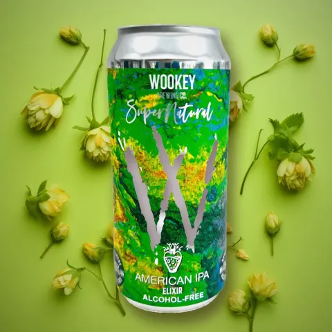 Wookey Brewing Co 'Elixir' Alcohol-Free American IPA (0.5% ABV)