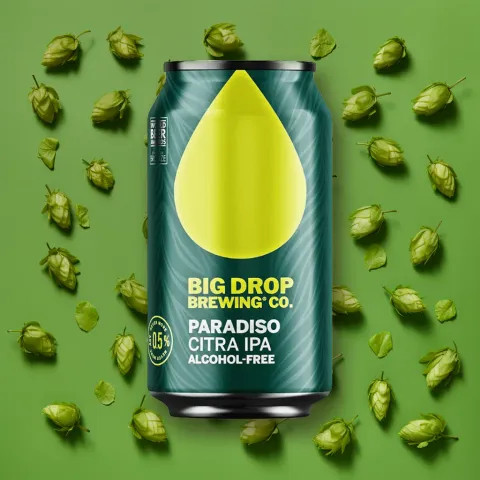 Big Drop Paradiso Alcohol-Free Citra Four Hop Pale Ale Can (0.5% ABV)