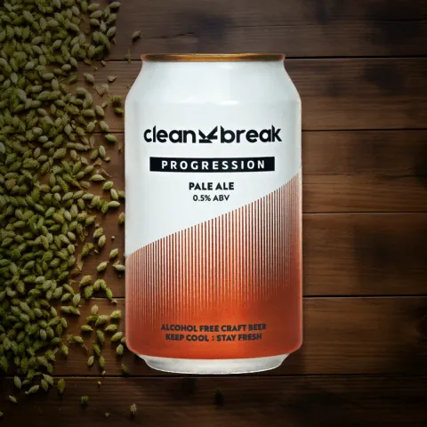Clean Break Brewing 'Progression' Alcohol-Free Pale Ale (0.5% ABV)