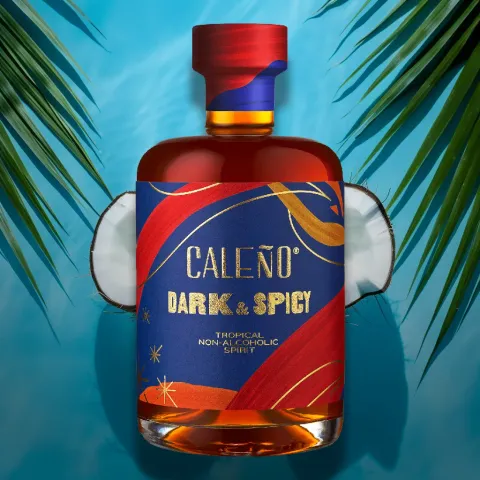 Caleno Alcohol Dark & Spicy Alcohol-Free Rum Spirit (0% ABV)