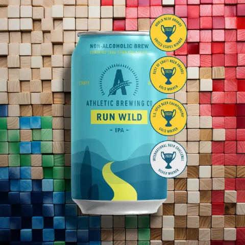 Athletic Brewing Company Run Wild Alcohol-Free IPA (0.5% ABV)