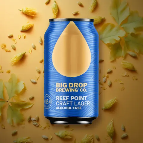 Big Drop Reef Point Alcohol-Free Lager Can (0.5% ABV)