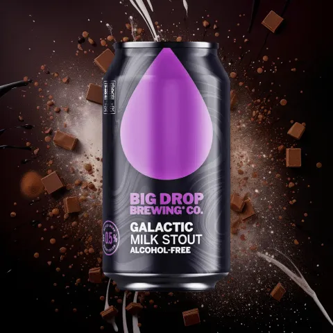 Big Drop Galactic Alcohol-Free Milk Stout Can (0.5% ABV)
