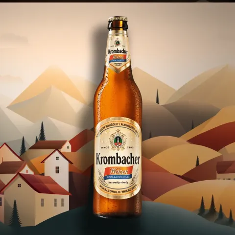 Krombacher Weizen Alcohol-Free Beer (0.5% ABV)