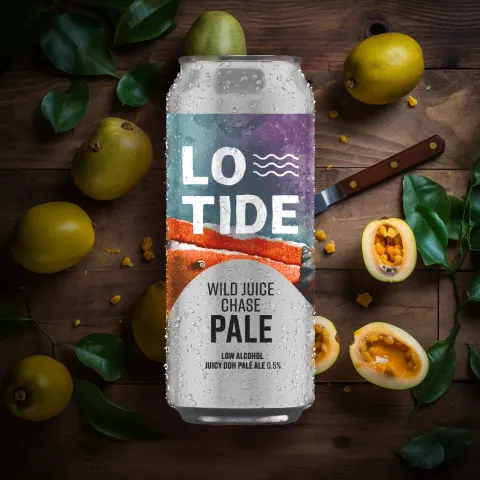 Lowtide Brewing Wild Juice Chase Alcohol-Free DDH Pale Ale (0.5% ABV)