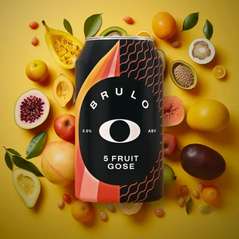 Brulo (Formerly Coast) Alcohol-Free 5 Fruit Gose (0.0% ABV)