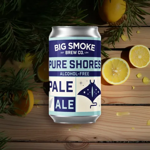 Big Smoke Brew Co 'Pure Shores' Alcohol-Free Pale Ale (0.5% ABV)