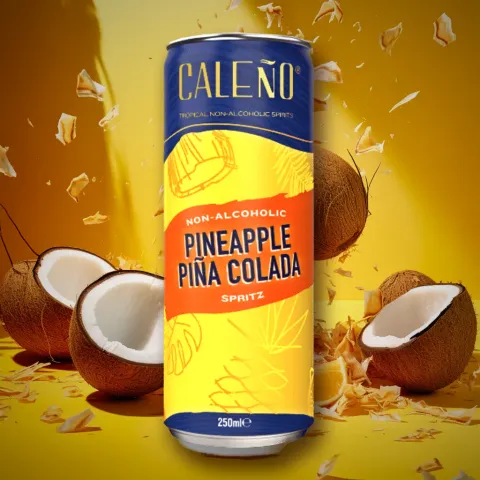 Caleno Pineapple Pina Colada Spritz Alcohol-Free Cocktail Can (0.0% ABV)