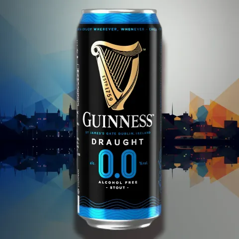 Guinness Zero / Guinness 0.0 Alcohol-Free Stout (0.0% ABV)