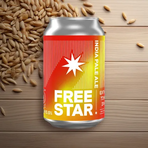 Freestar Extra Time Alcohol-Free IPA Can (0.5% ABV)