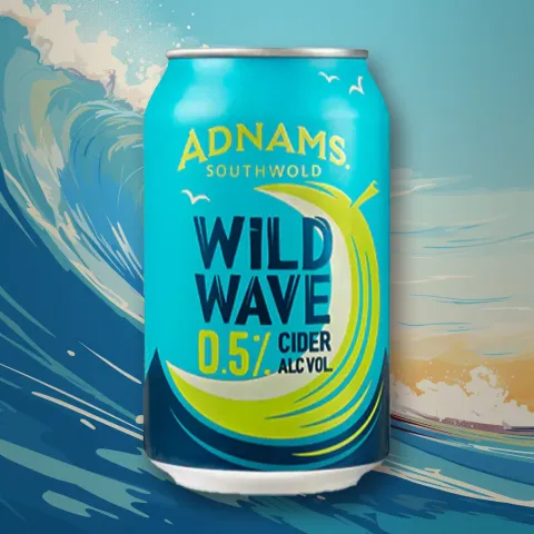 Adnams Wild Wave Low Alcohol Cider Can (0.5% ABV)