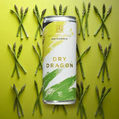Real Sparkling Tea Dry Dragon (0.5% ABV)