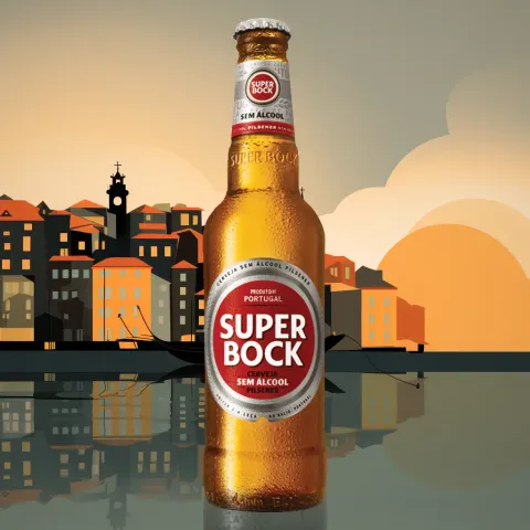 Super Bock Alcohol-Free Pilsner (0.5% ABV)