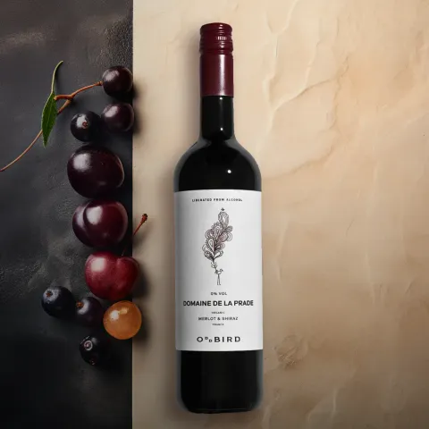 Oddbird Domaine de la Prade Merlot Shiraz Organic Alcohol-Free Red Wine (0.0% ABV)