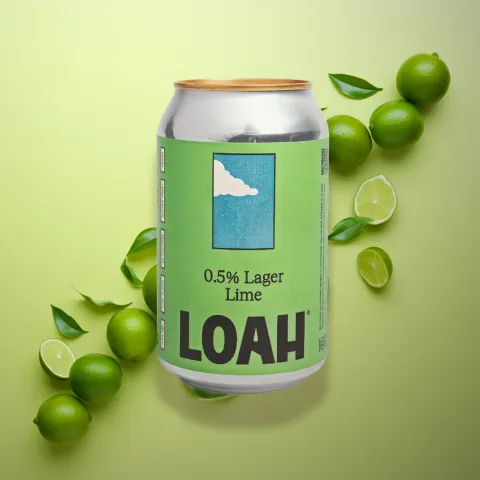 Loah Alcohol-Free Lager Lime (0.5% ABV)