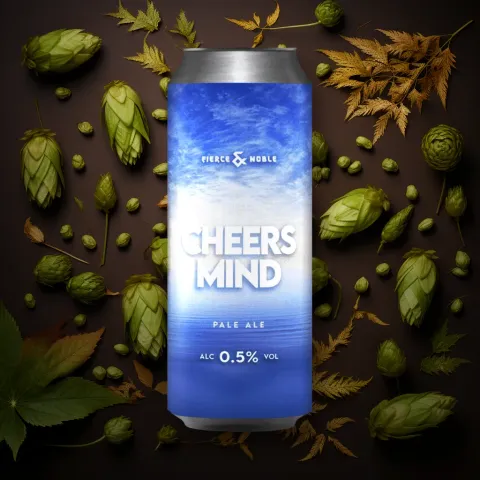Fierece & Noble Cheers Mind Alcohol-Free Pale Ale 500ml Can (0.5% ABV)