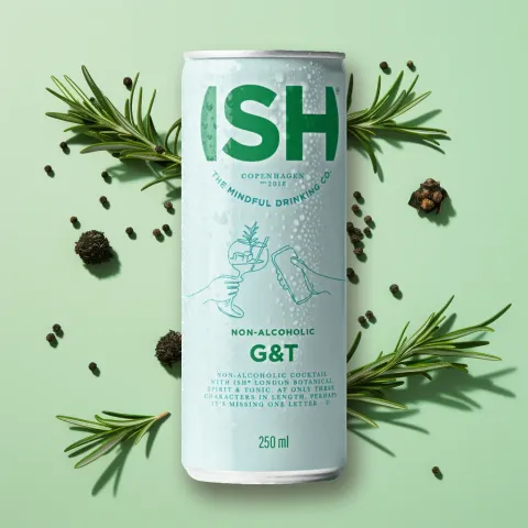 Ish Spirits Alcohol-Free G&T Cocktail (0.5% ABV)