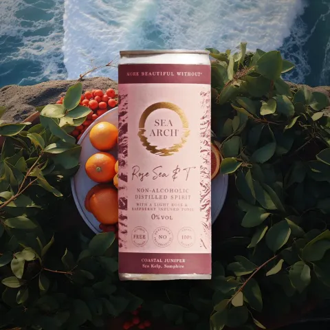 Rose Sea & T Alcohol-Free Sea Arch Cocktail Can (0% ABV)