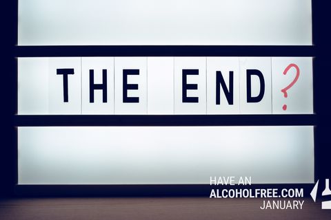 Lightbox Sign saying 'The End?'